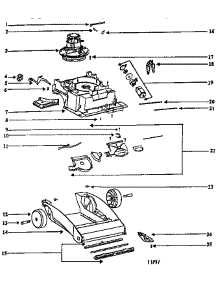 Nozzle And Motor Assembly parts for Eureka Canister Vacuum 2440BT from AppliancePartsPros.com