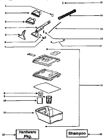 Recovery Tank Assembly parts for Eureka Canister Vacuum 2440BT from AppliancePartsPros.com