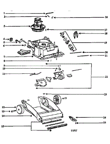 Nozzle And Motor Assembly parts for Eureka Canister Vacuum 2440BT-1 from AppliancePartsPros.com