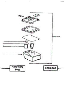 Recovery Tank Assembly parts for Eureka Upright Vacuum 2442A from AppliancePartsPros.com