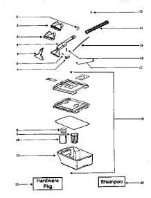 Recovery Tank Assembly parts for Eureka Carpet Cleaner 2450A-1 from AppliancePartsPros.com