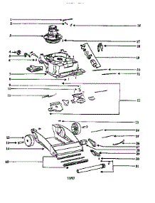 Nozzle And Motor Assembly parts for Eureka Upright Vacuum 2450A-2 from AppliancePartsPros.com