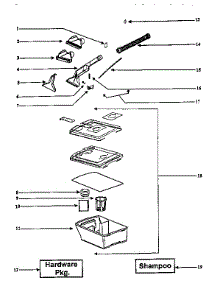 Recovery Tank Assembly parts for Eureka Upright Vacuum 2450A-2 from AppliancePartsPros.com