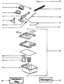 Recovery Tank Assembly parts for Eureka Carpet Cleaner 2450AT from AppliancePartsPros.com