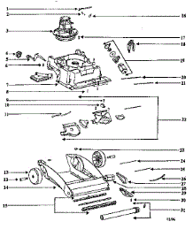 Nozzle And Motor Assembly parts for Eureka Carpet Cleaner 2450AT-1 from AppliancePartsPros.com