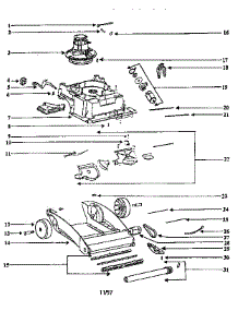 Nozzle And Motor Assembly parts for Eureka Upright Vacuum 2450AT-2 from AppliancePartsPros.com