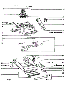 Nozzle And Motor Assembly parts for Eureka Canister Vacuum 2450B from AppliancePartsPros.com