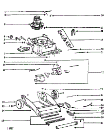 Nozzle And Motor Assembly parts for Eureka Canister Vacuum 2450B-1 from AppliancePartsPros.com