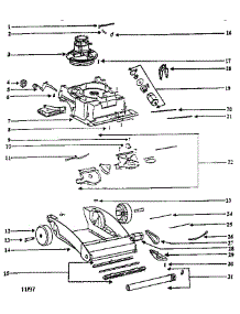 Nozzle And Motor Assembly parts for Eureka Canister Vacuum 2450B-2 from AppliancePartsPros.com