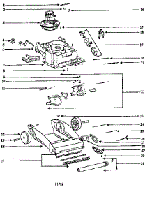 Nozzle And Motor Assembly parts for Eureka Canister Vacuum 2450BT-1 from AppliancePartsPros.com