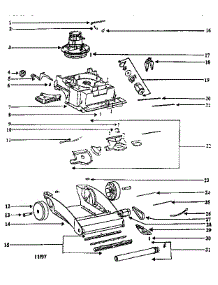 Nozzle And Motor Assembly parts for Eureka Upright Vacuum 2450BTN-1 from AppliancePartsPros.com