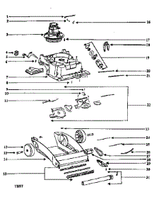 Nozzle And Motor Assembly parts for Eureka Upright Vacuum 2450BTN-2 from AppliancePartsPros.com