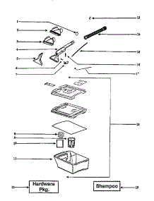 Recovery Tank Assembly parts for Eureka Canister Vacuum 2450DT from AppliancePartsPros.com
