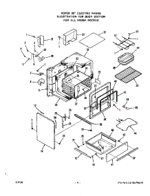 Body parts for Roper Electric Range 2453*9A from AppliancePartsPros.com