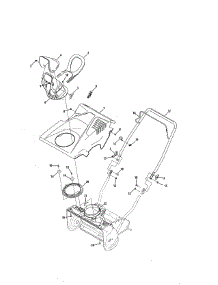 Chute / Handle / Cover parts for Craftsman Gas Snowblower 247116830 from AppliancePartsPros.com