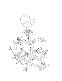 Seat / Battery parts for Craftsman Rear-Engine Riding Mower 247203694 from AppliancePartsPros.com