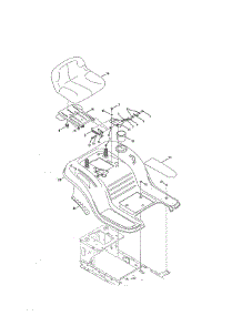 Seat / Fender parts for Craftsman Front-Engine Lawn Tractor 247203703 from AppliancePartsPros.com