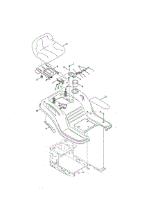 Seat / Fender parts for Craftsman Riding Mower & Tractor 247203705 from AppliancePartsPros.com