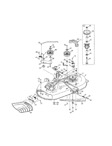Deck / Spindle parts for Craftsman Riding Mower & Tractor 247203705 from AppliancePartsPros.com