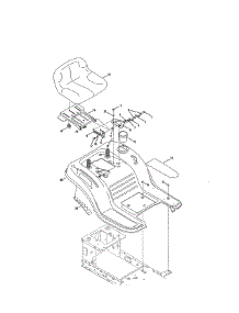 Seat / Fender parts for Craftsman Front-Engine Lawn Tractor 247203706 from AppliancePartsPros.com