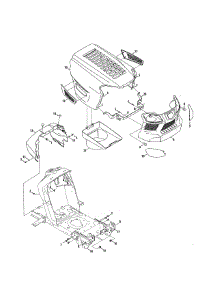 Plenum / Hood / Bumper parts for Craftsman Front-Engine Lawn Tractor 247203711 from AppliancePartsPros.com