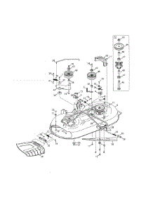 Deck / Spindle Assembly parts for Craftsman Front-Engine Lawn Tractor 247203712 from AppliancePartsPros.com