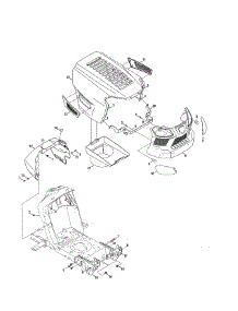 Hood / Bumper parts for Craftsman Front-Engine Lawn Tractor 247203713 from AppliancePartsPros.com