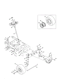 Steering parts for Craftsman Front-Engine Lawn Tractor 247203714 from AppliancePartsPros.com