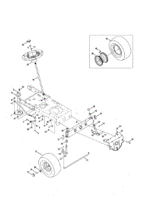 Steering / Wheels parts for Craftsman Riding Mower & Tractor 247203715 from AppliancePartsPros.com
