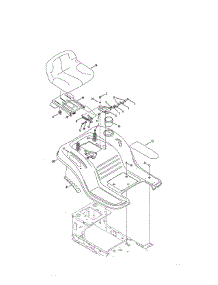 Seat / Fender parts for Craftsman Riding Mower & Tractor 247203715 from AppliancePartsPros.com