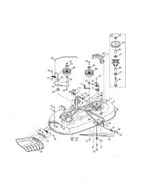 Deck / Spindle parts for Craftsman Riding Mower & Tractor 247203715 from AppliancePartsPros.com