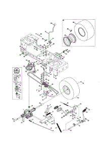 Transmission / Wheels parts for Craftsman Front-Engine Lawn Tractor 247203720 from AppliancePartsPros.com