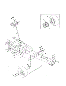 Steering parts for Craftsman Front-Engine Lawn Tractor 247203721 from AppliancePartsPros.com
