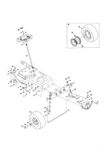 Steering parts for Craftsman Front-Engine Lawn Tractor 247203723 from AppliancePartsPros.com