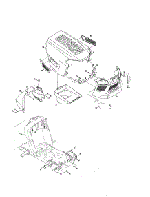 Hood / Bumper parts for Craftsman Riding Mower & Tractor 247203725 from AppliancePartsPros.com