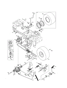 Transmission parts for Craftsman Riding Mower & Tractor 247203725 from AppliancePartsPros.com