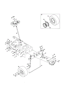 Steering / Wheel parts for Craftsman Front-Engine Lawn Tractor 247203726 from AppliancePartsPros.com