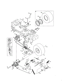Transmission / Wheels parts for Craftsman Front-Engine Lawn Tractor 247203731 from AppliancePartsPros.com