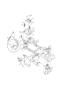 Frame / Battery parts for Craftsman Front-Engine Lawn Tractor 247203732 from AppliancePartsPros.com