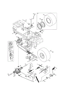Transmission / Wheels parts for Craftsman Front-Engine Lawn Tractor 247203734 from AppliancePartsPros.com