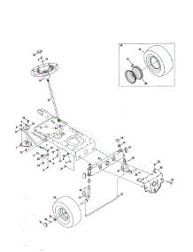 Steering parts for Craftsman Front-Engine Lawn Tractor 247203740 from AppliancePartsPros.com