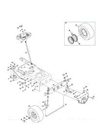 Steering parts for Craftsman Front-Engine Lawn Tractor 247203744 from AppliancePartsPros.com