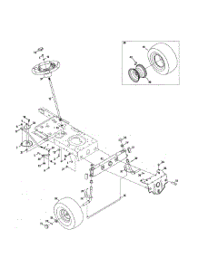 Steering parts for Craftsman Front-Engine Lawn Tractor 247203751 from AppliancePartsPros.com