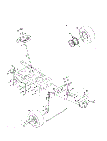 Steering / Wheel parts for Craftsman Front-Engine Lawn Tractor 247203771 from AppliancePartsPros.com