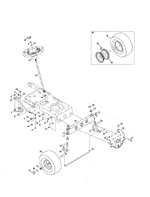 Steering parts for Craftsman Front-Engine Lawn Tractor 247203773 from AppliancePartsPros.com