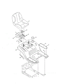 Seat / Fender parts for Craftsman Front-Engine Lawn Tractor 247203773 from AppliancePartsPros.com