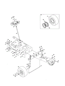 Steering / Wheel parts for Craftsman Front-Engine Lawn Tractor 247203776 from AppliancePartsPros.com