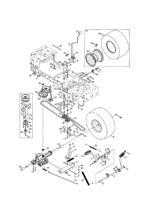 Transmission / Wheel parts for Craftsman Front-Engine Lawn Tractor 247203776 from AppliancePartsPros.com