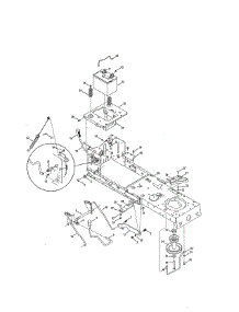 Frame / Battery parts for Craftsman Front-Engine Lawn Tractor 247203790 from AppliancePartsPros.com