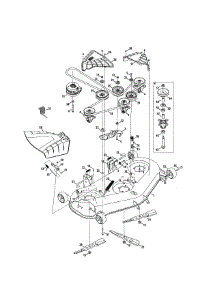 Deck / Spindle parts for Craftsman Riding Mower & Tractor 247204100 from AppliancePartsPros.com